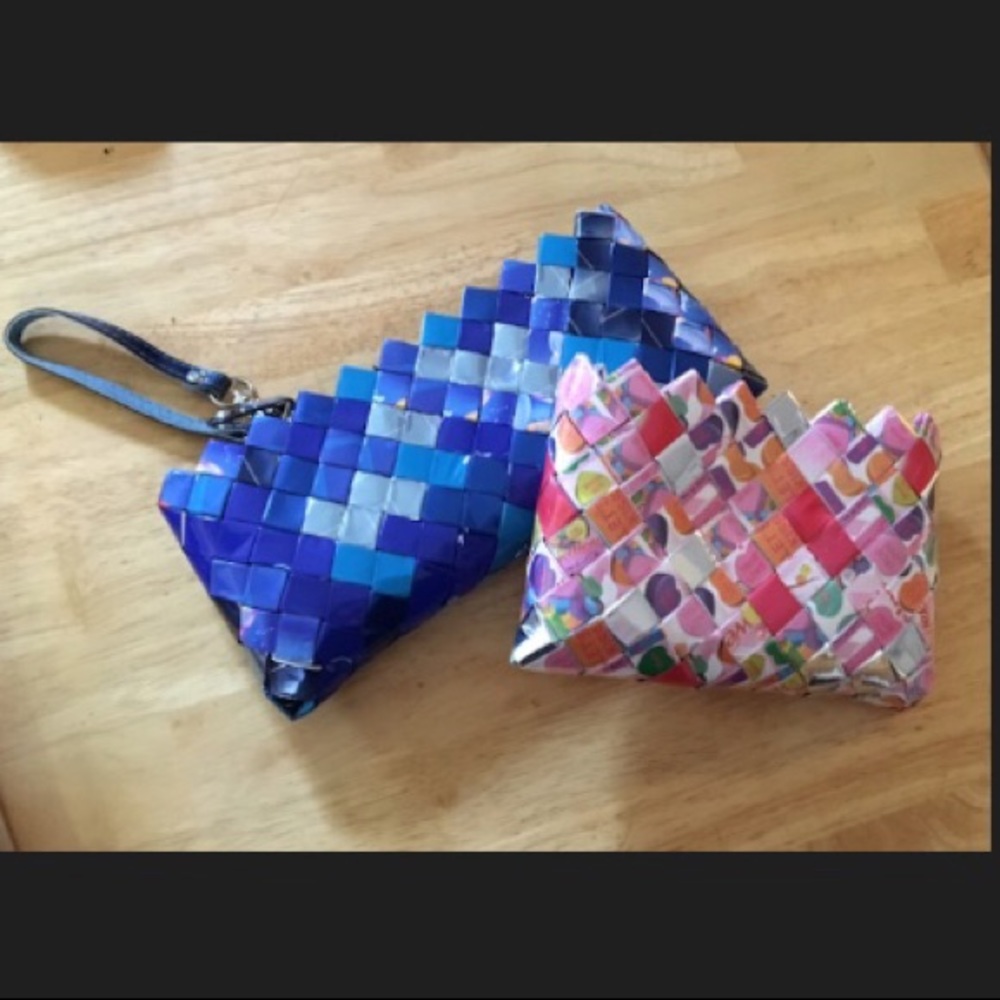 Nahui Ollin clutch/wristlets- never used!!